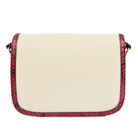 GUCCI - Horsebit 1955 handbag in red python leather