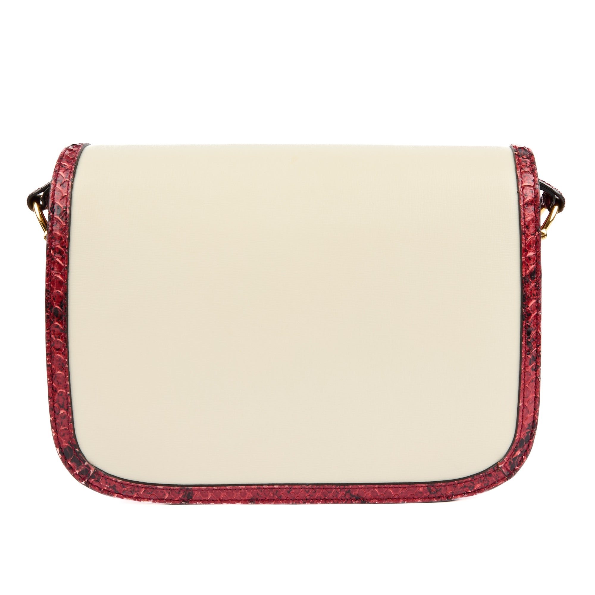 GUCCI - Horsebit 1955 handbag in red python leather