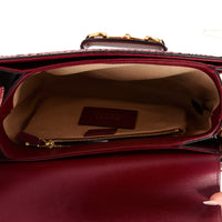 GUCCI - Horsebit 1955 handbag in red python leather