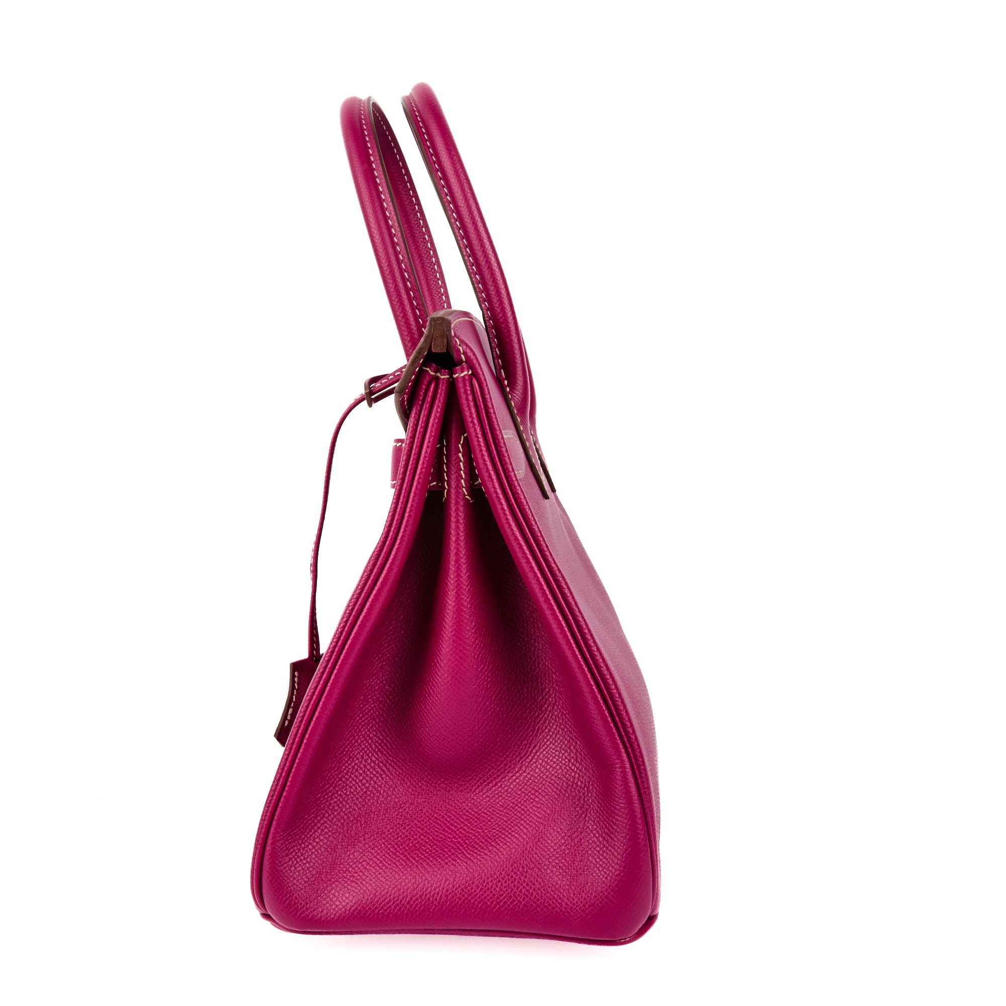 HERMES - Sac à main Birkin 30 cuir Epsom rose Candy Tosca - Handbag