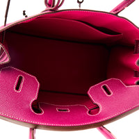 HERMES - Sac à main Birkin 30 cuir Epsom rose Candy Tosca - Handbag