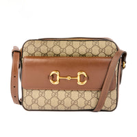 GUCCI - Horsebit Camera Shoulder Bag GG Canvas - Handbag