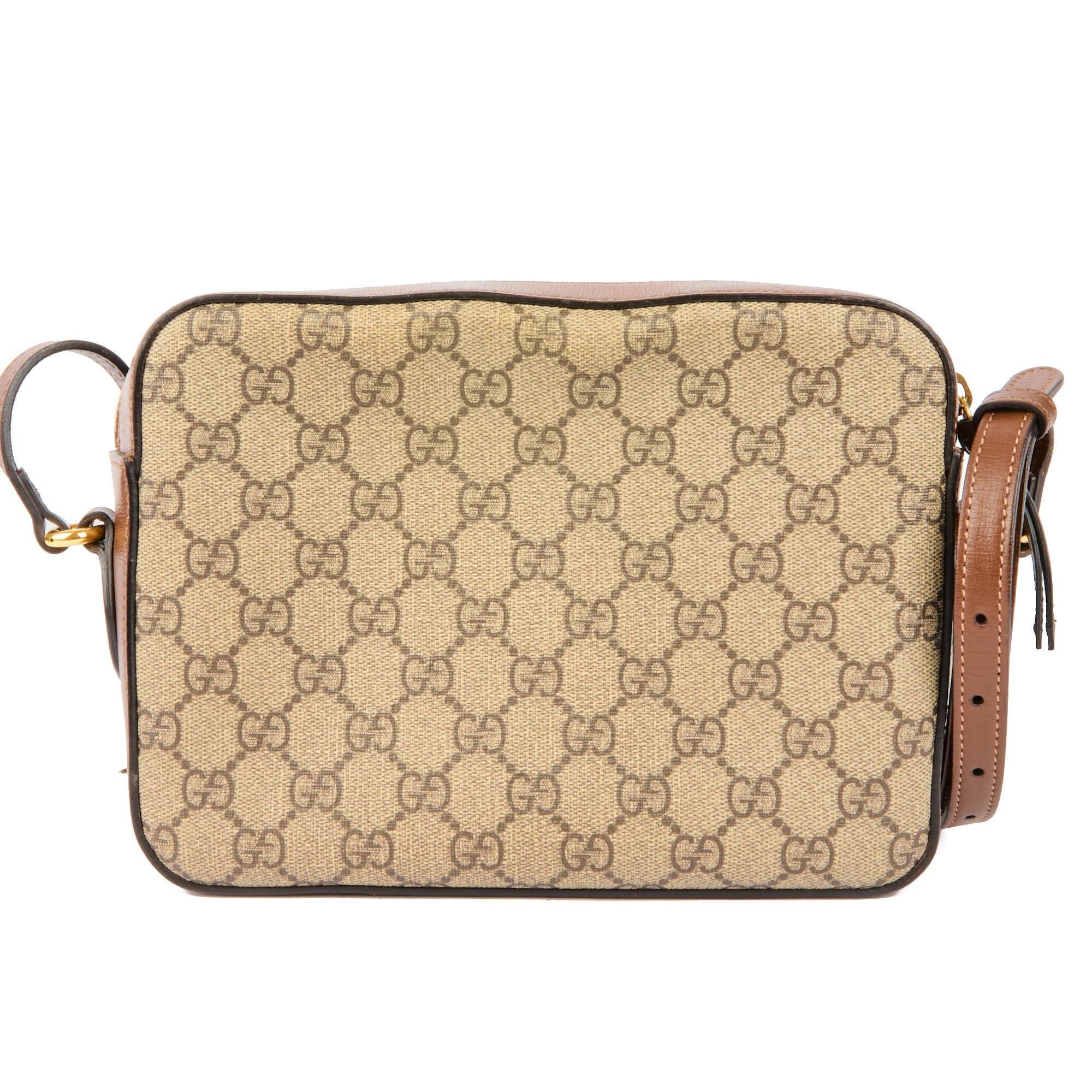 GUCCI - Horsebit Camera Shoulder Bag GG Canvas - Handbag