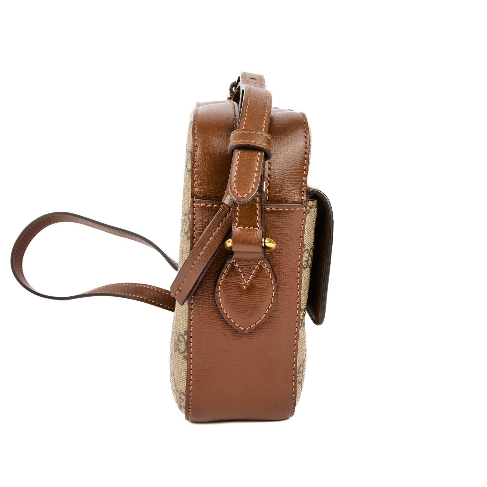 GUCCI - Horsebit Camera Shoulder Bag GG Canvas - Handbag
