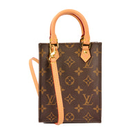 LOUIS VUITTON - Sac bandoulière Mini Plat toile Monogram - Handbag