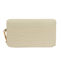 SAINT LAURENT - Sac à main Pochette Téléphone Cassandre cuir embossé croco - Hand bag