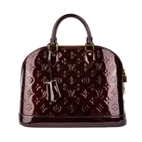 LOUIS VUITTON - Alma MM handbag in Amarante Monogram Vernis leather - Handbag