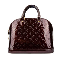 LOUIS VUITTON - Alma MM handbag in Amarante Monogram Vernis leather - Handbag