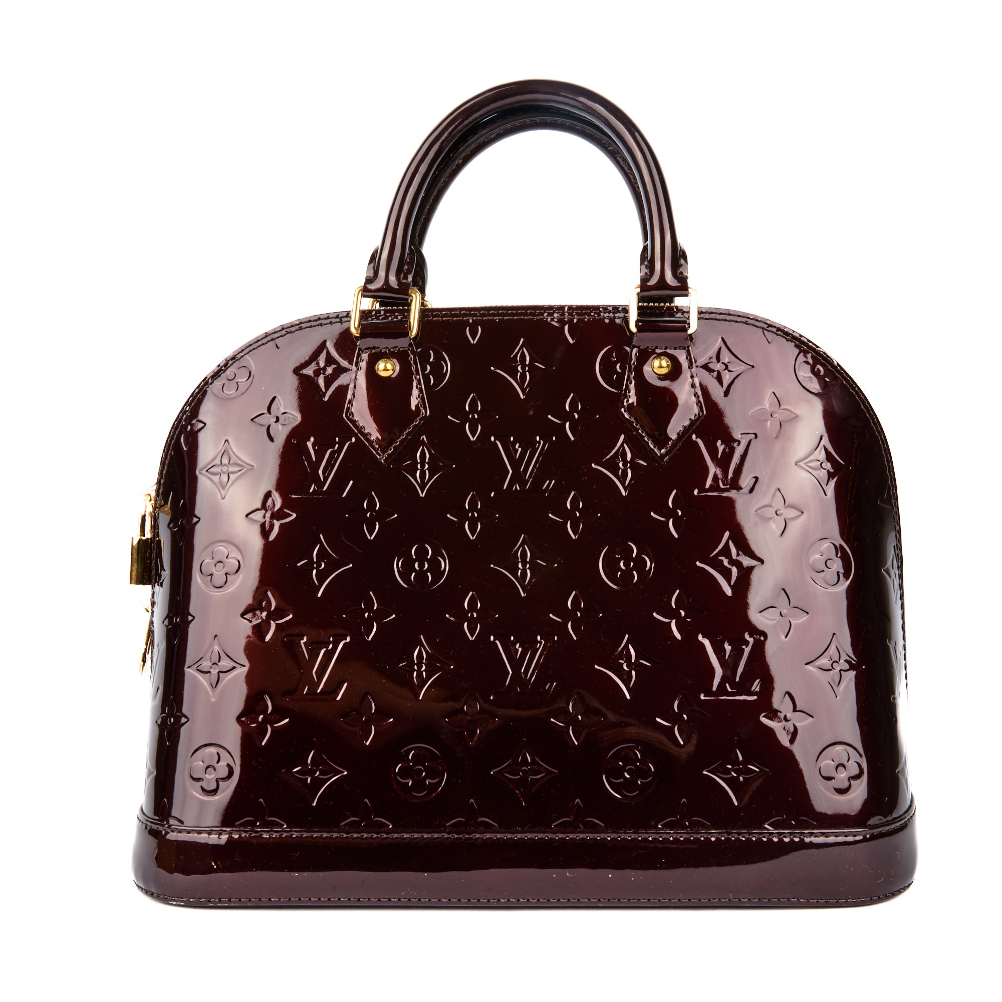 LOUIS VUITTON - Alma MM handbag in Amarante Monogram Vernis leather - Handbag