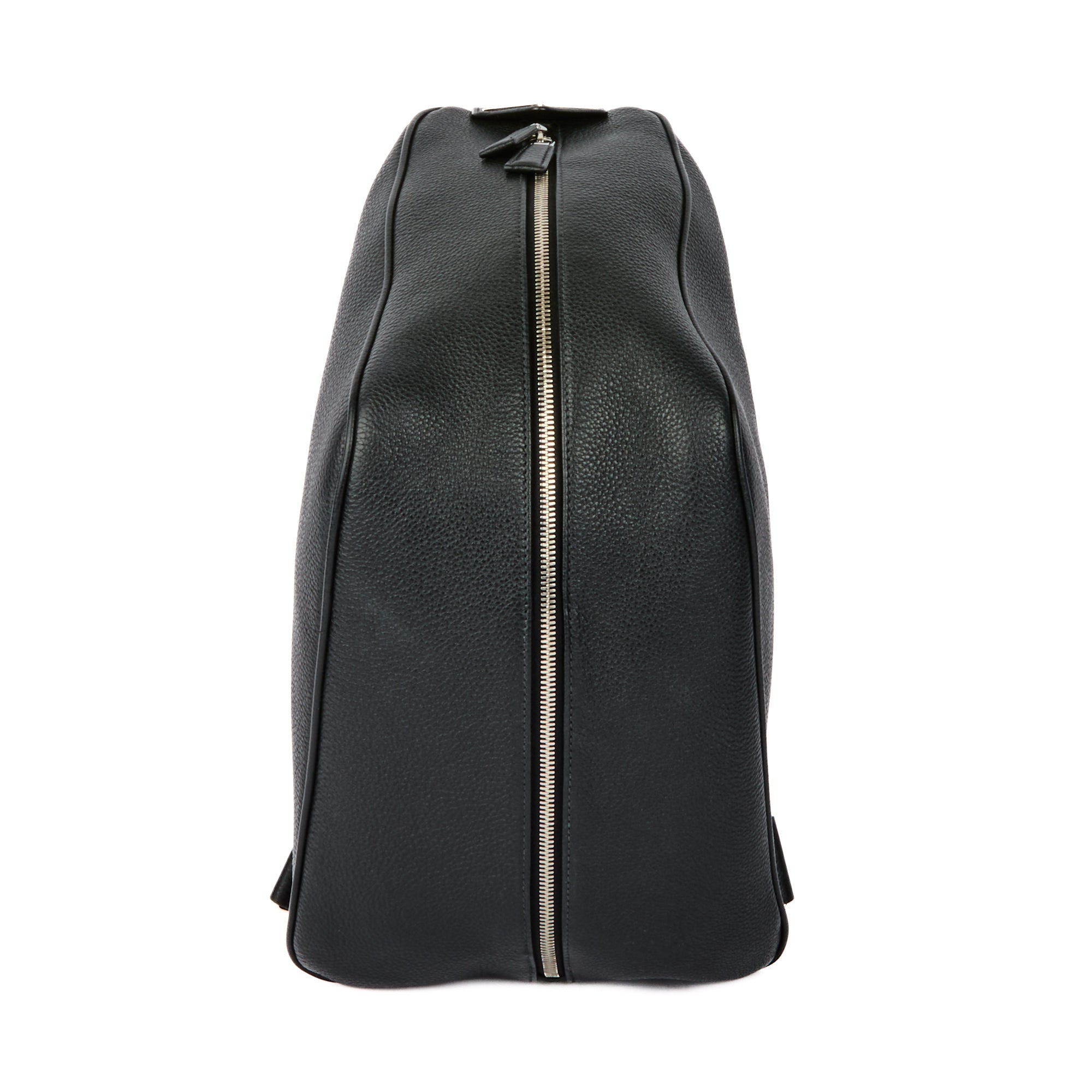 PRADA - Black leather triangle backpack - Handbag