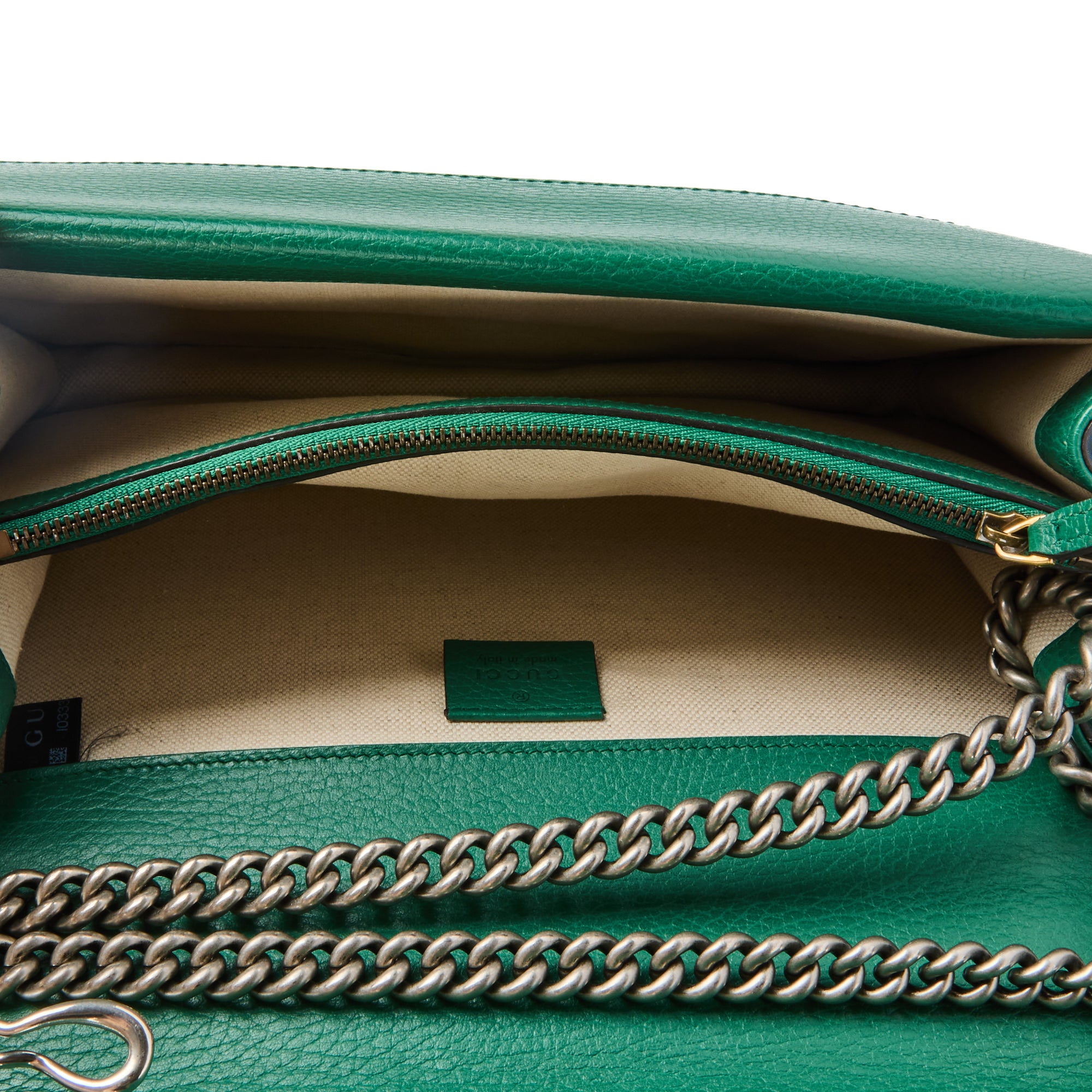 GUCCI - Sac bandoulière Dionysus Small cuir vert - Handbag