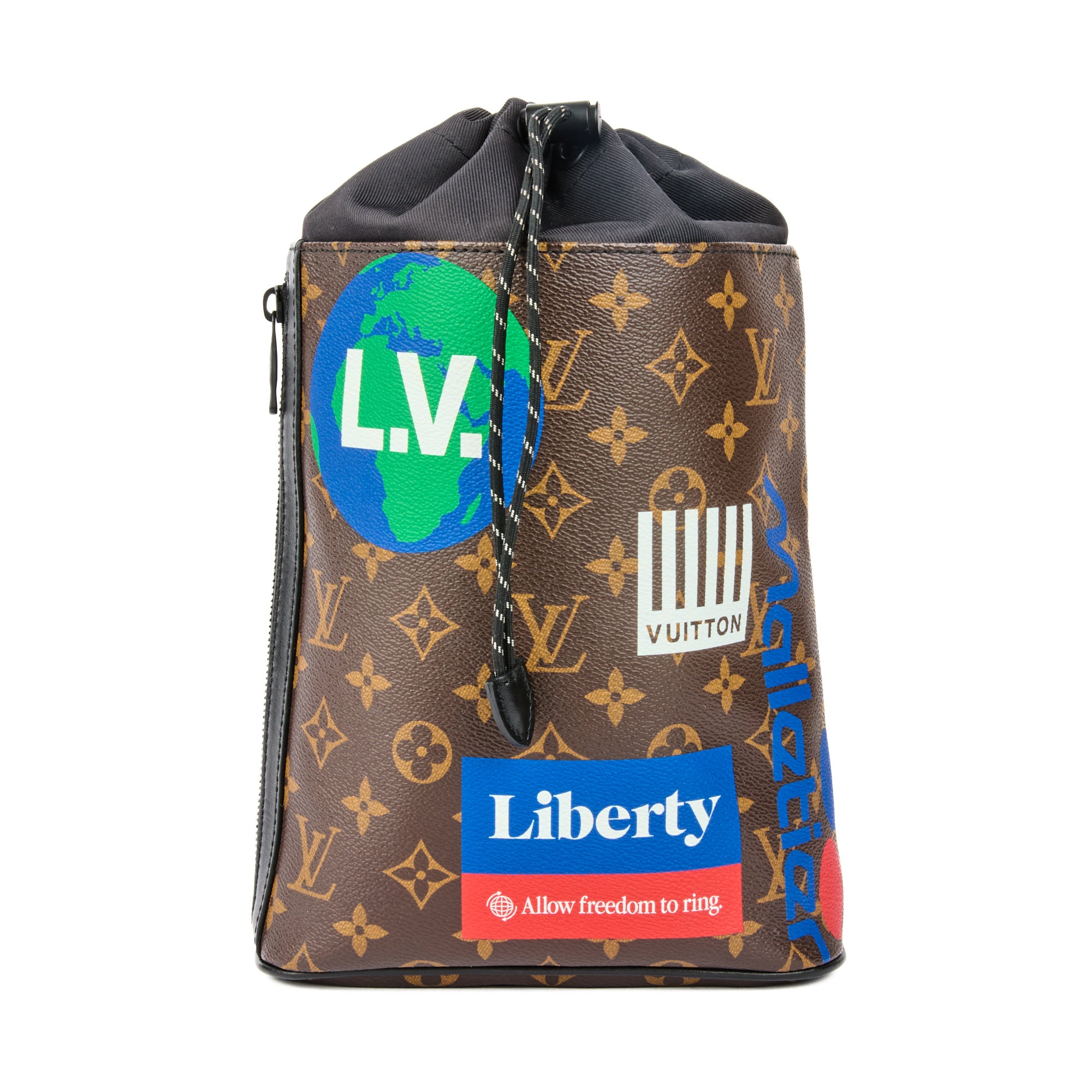 LOUIS VUITTON - Chalk Sling Bag Monogram canvas Patches - Handbag