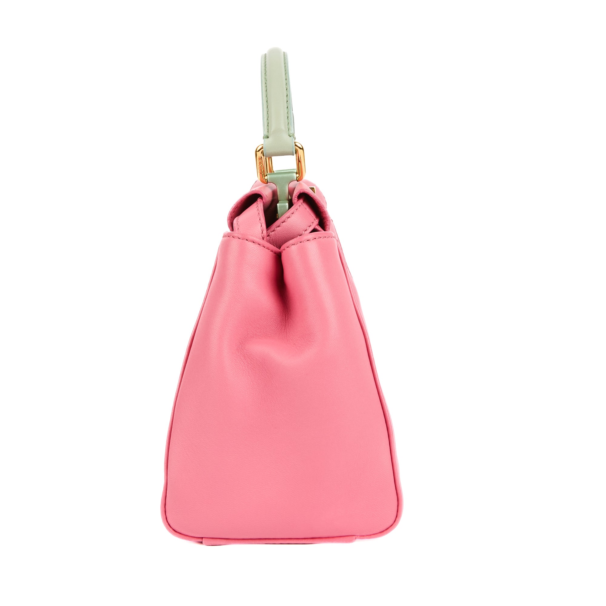 FENDI - Sac bandoulière Mini Peekaboo cuir rose - Handbag