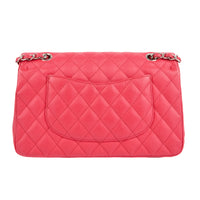 CHANEL - Sac bandoulière Timeless Medium 11.12 cuir caviar rose - Handbag