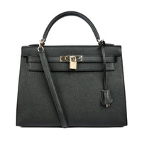 HERMES - Sac à main Kelly 32 cuir Epsom noir - Handbag