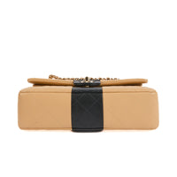 CHANEL - Classic Timeless 11.12 Bi-color beige black shoulder bag - Handbag