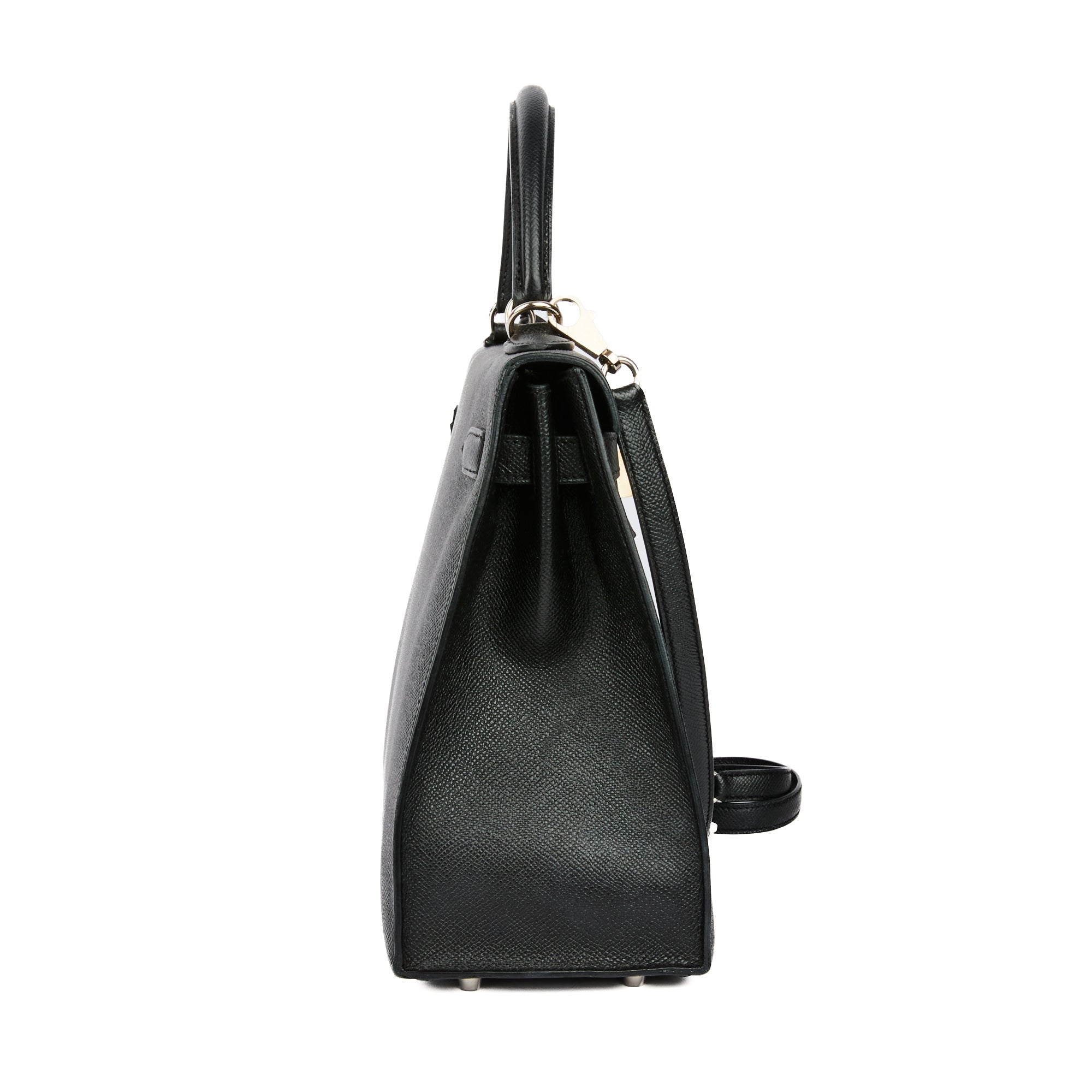 HERMES - Sac à main Kelly 32 cuir Epsom noir - Handbag