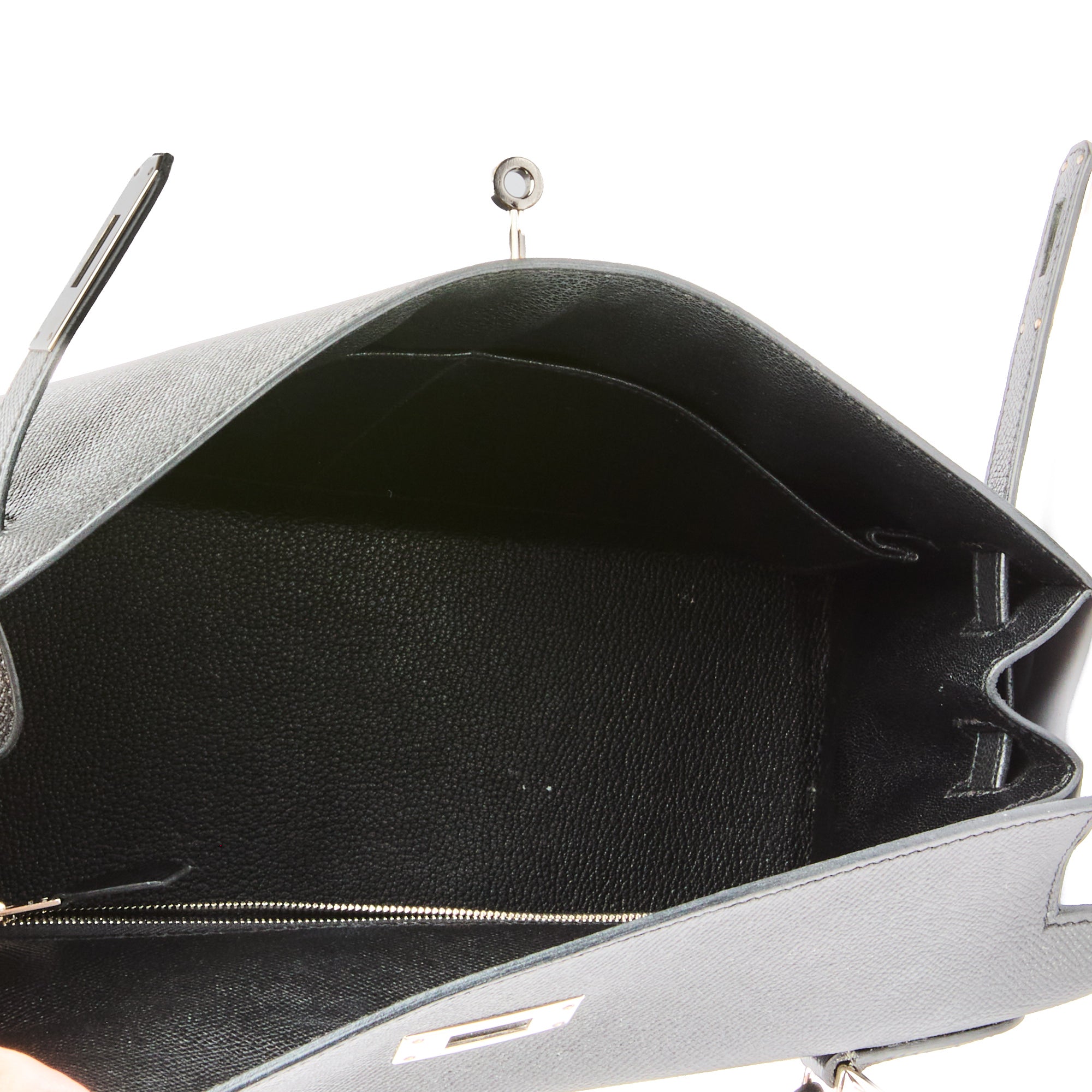 HERMES - Sac à main Kelly 32 cuir Epsom noir - Handbag