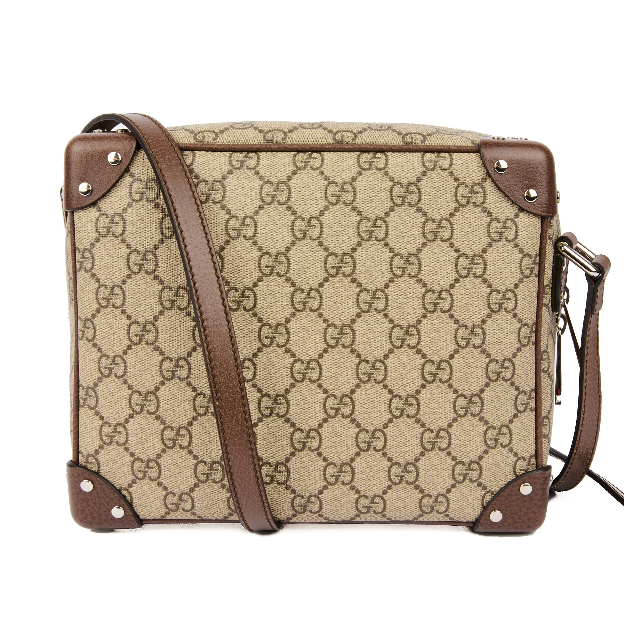 GUCCI - Sac bandoulière Malle Supreme en toile GG - Handbag