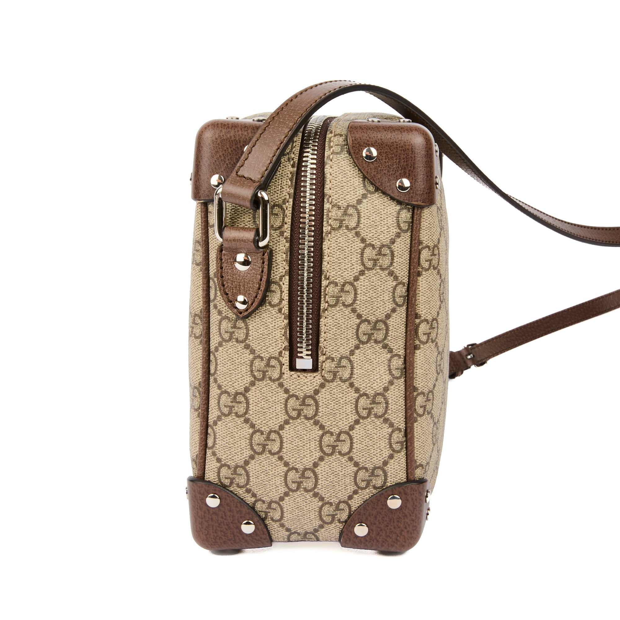 GUCCI - Sac bandoulière Malle Supreme en toile GG - Handbag