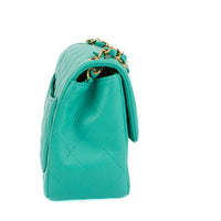 CHANEL - Mini Timeless Square shoulder bag in turquoise leather - Handbag