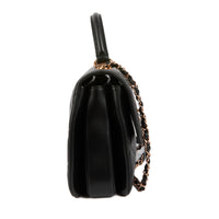 CHANEL - Sac à main Trendy CC GM cuir matelassé noir - Handbag