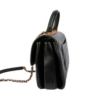 CHANEL - Sac à main Trendy CC GM cuir matelassé noir - Handbag