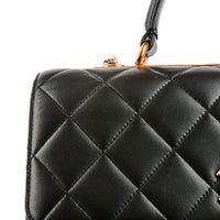 CHANEL - Sac à main Trendy CC GM cuir matelassé noir - Handbag