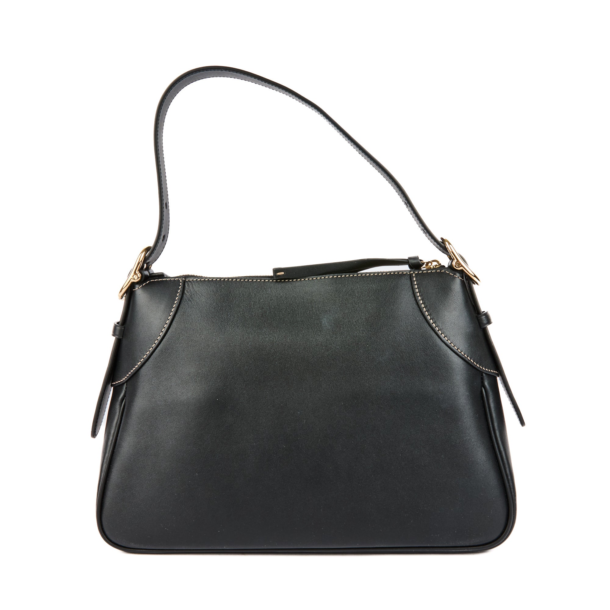 GUCCI - Sac à main Emblem GG cuir noir - Handbag