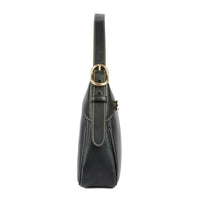 GUCCI - Sac à main Emblem GG cuir noir - Handbag