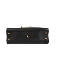 GUCCI - Black Leather Diana Bamboo Tote Bag - Handbag