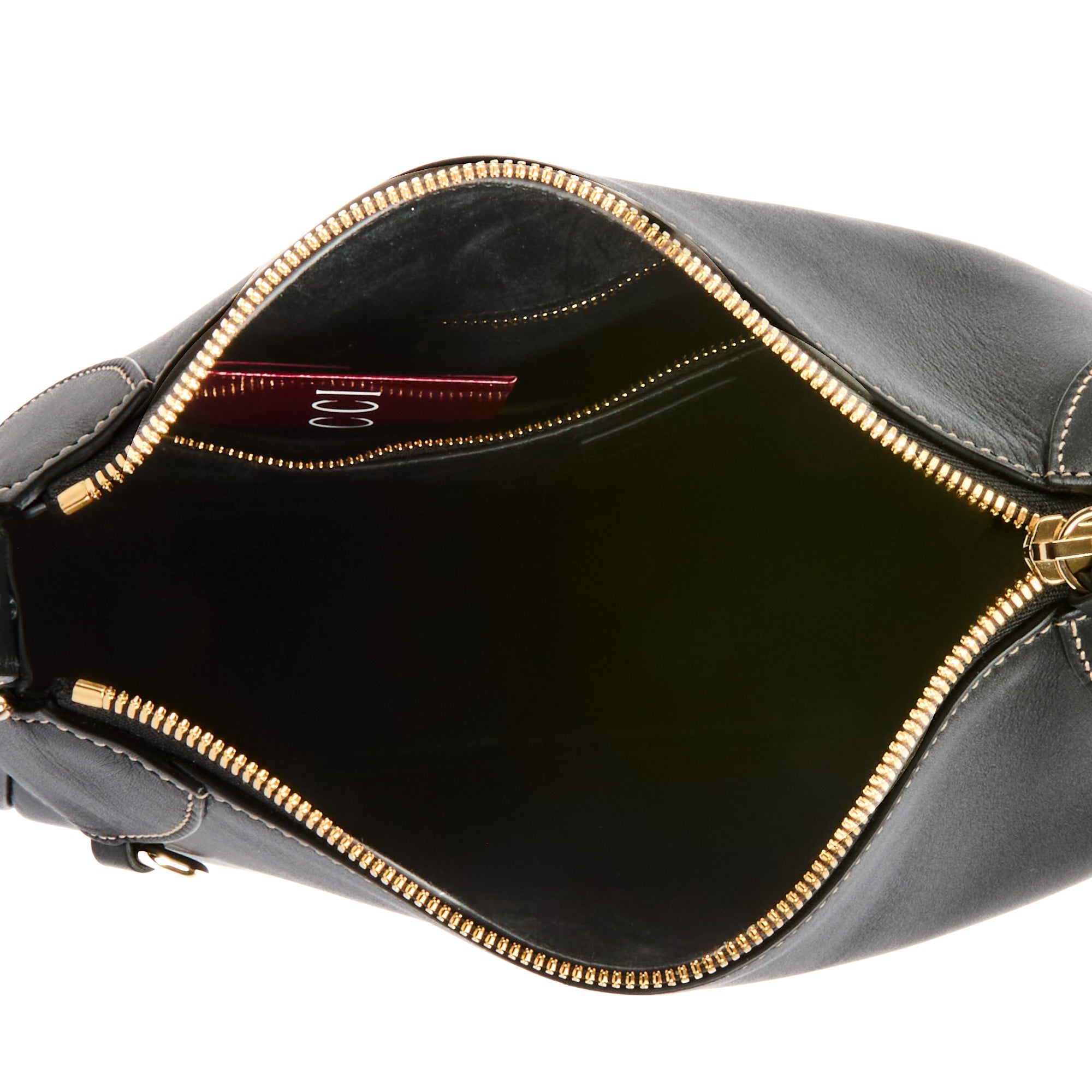 GUCCI - Sac à main Emblem GG cuir noir - Handbag