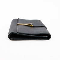 SAINT LAURENT - Pochette à main Chyc cuir noir - Hand pouch
