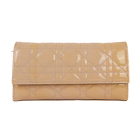 DIOR - Portefeuille Wallet on Chain cuir Cannage cuir verni rose - Hand Bag