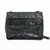 SAINT LAURENT - Baby Niki shoulder bag in black leather - Handbag