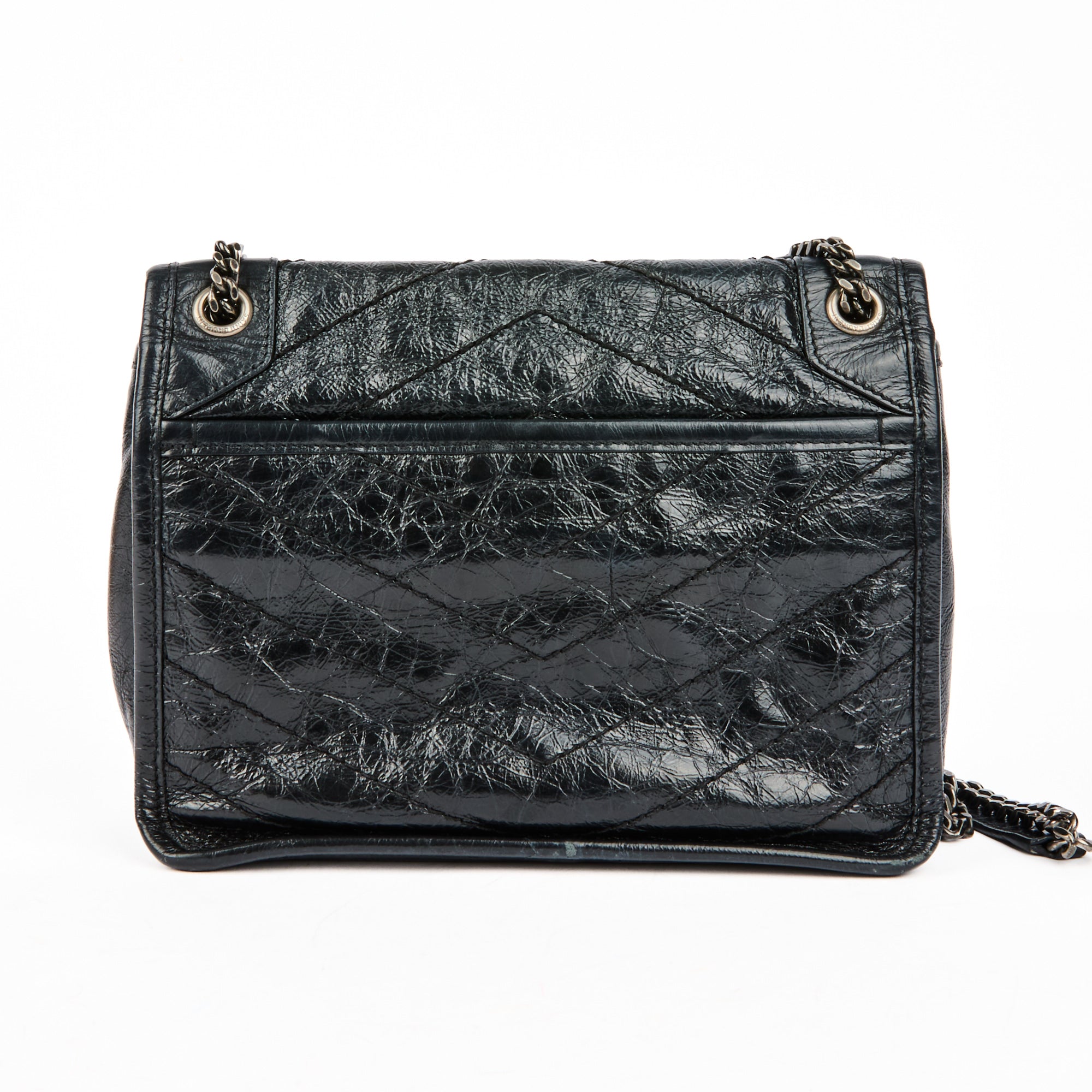 SAINT LAURENT - Baby Niki shoulder bag in black leather - Handbag