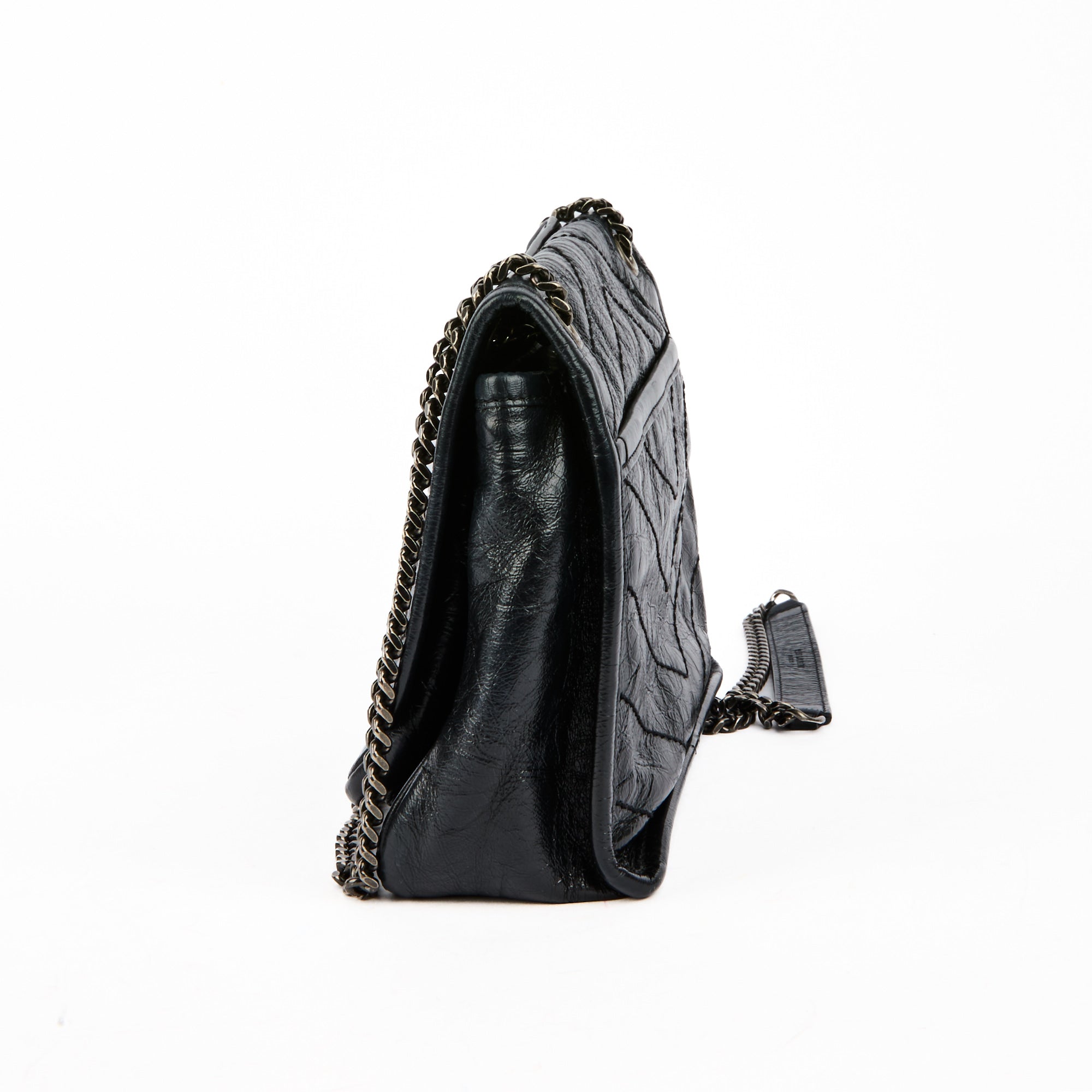 SAINT LAURENT - Baby Niki shoulder bag in black leather - Handbag