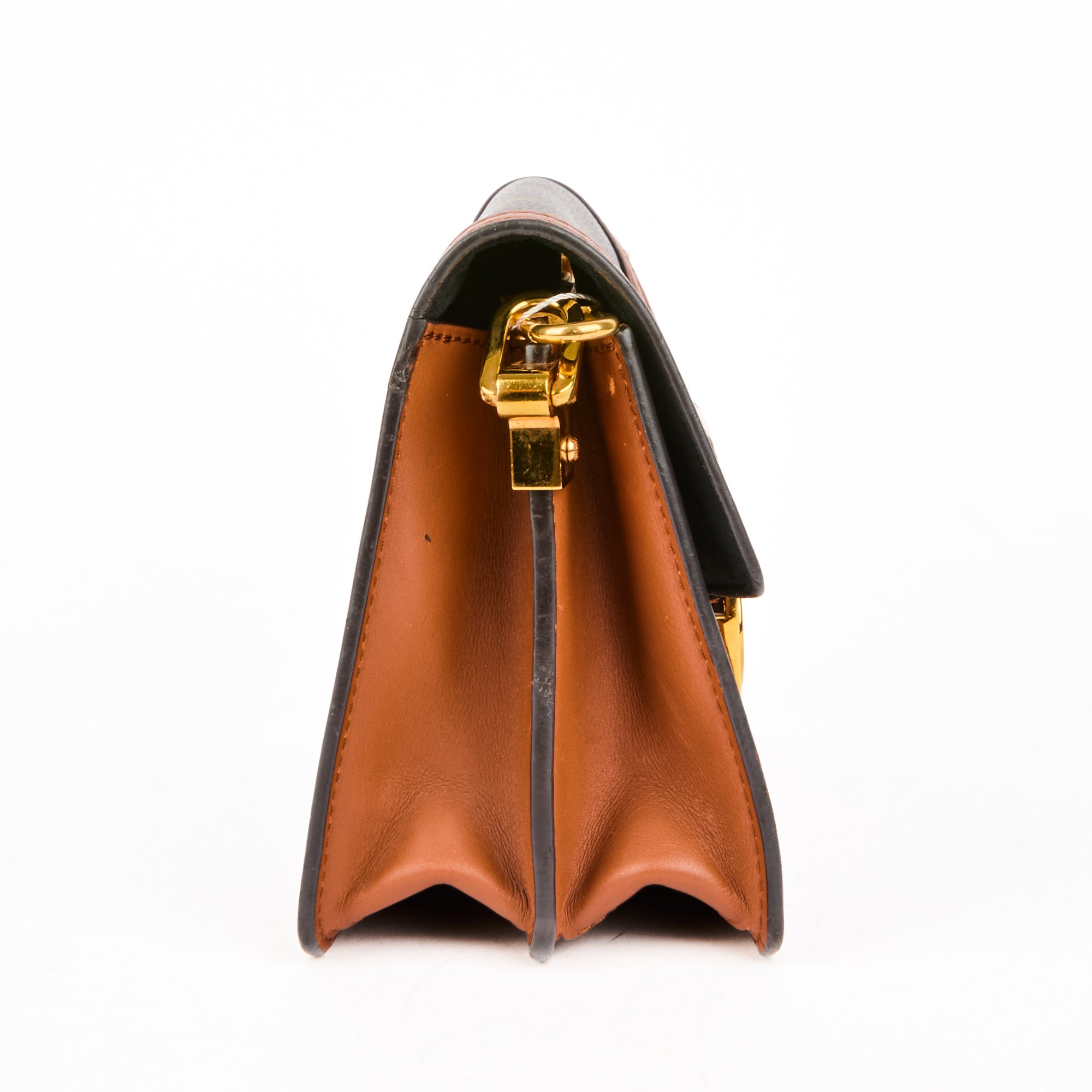 LOUIS VUITTON - Sac bandoulière Dauphine cuir marron - Handbag