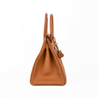 HERMES - Sac à main Birkin 30 Retourné cuir Togo Gold