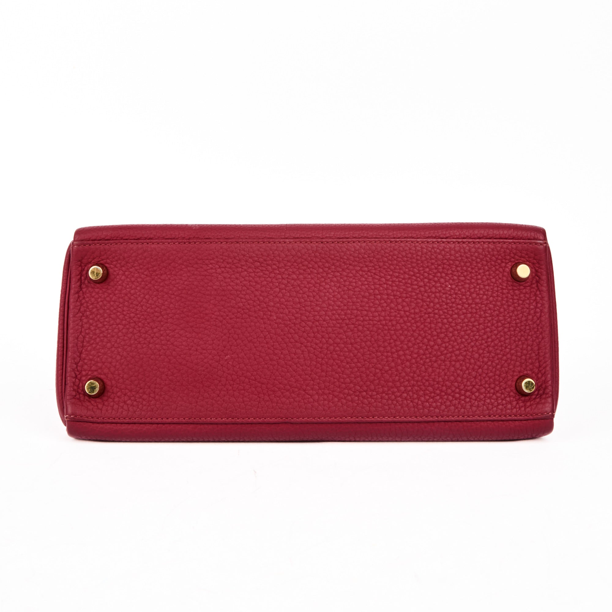 HERMES - Sac à main Kelly 28 Retourné cuir Togo Rouge H - Handbag