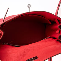 HERMES - Kelly 28 Retourné handbag in Rose Bougainvillier Clemence leather - Handbag