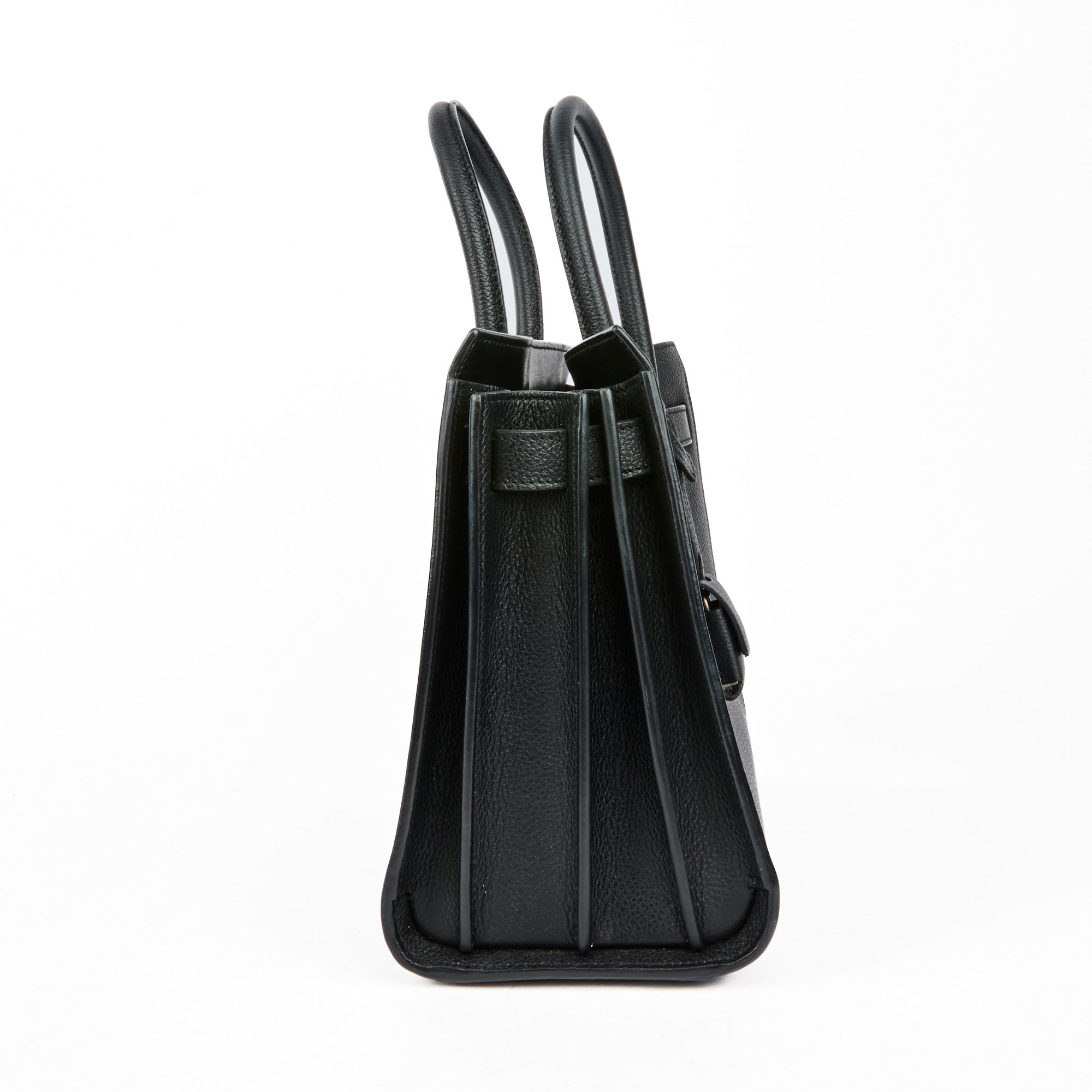 SAINT LAURENT - Baby Black Leather Day Handbag - Hand Bag