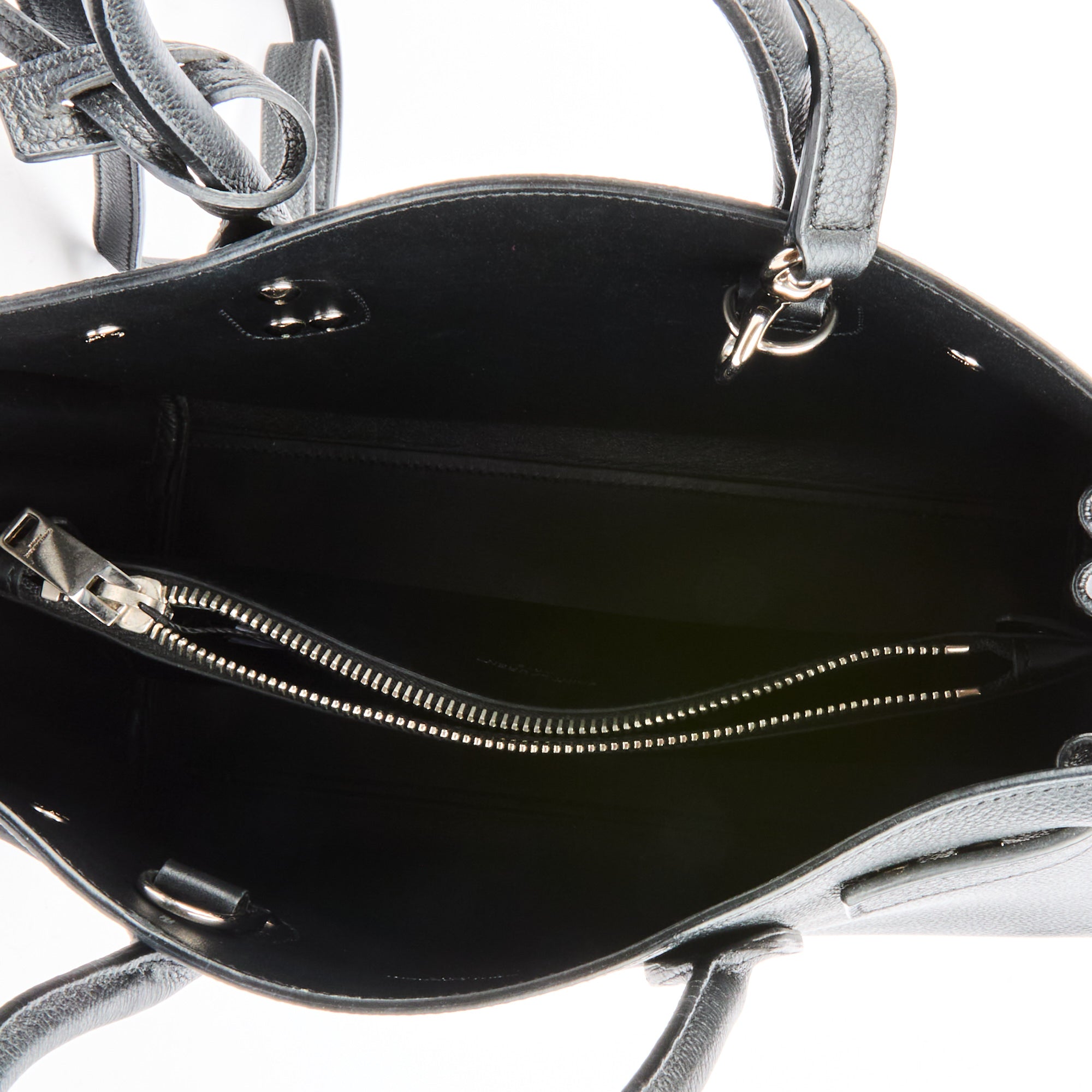 SAINT LAURENT - Baby Black Leather Day Handbag - Hand Bag
