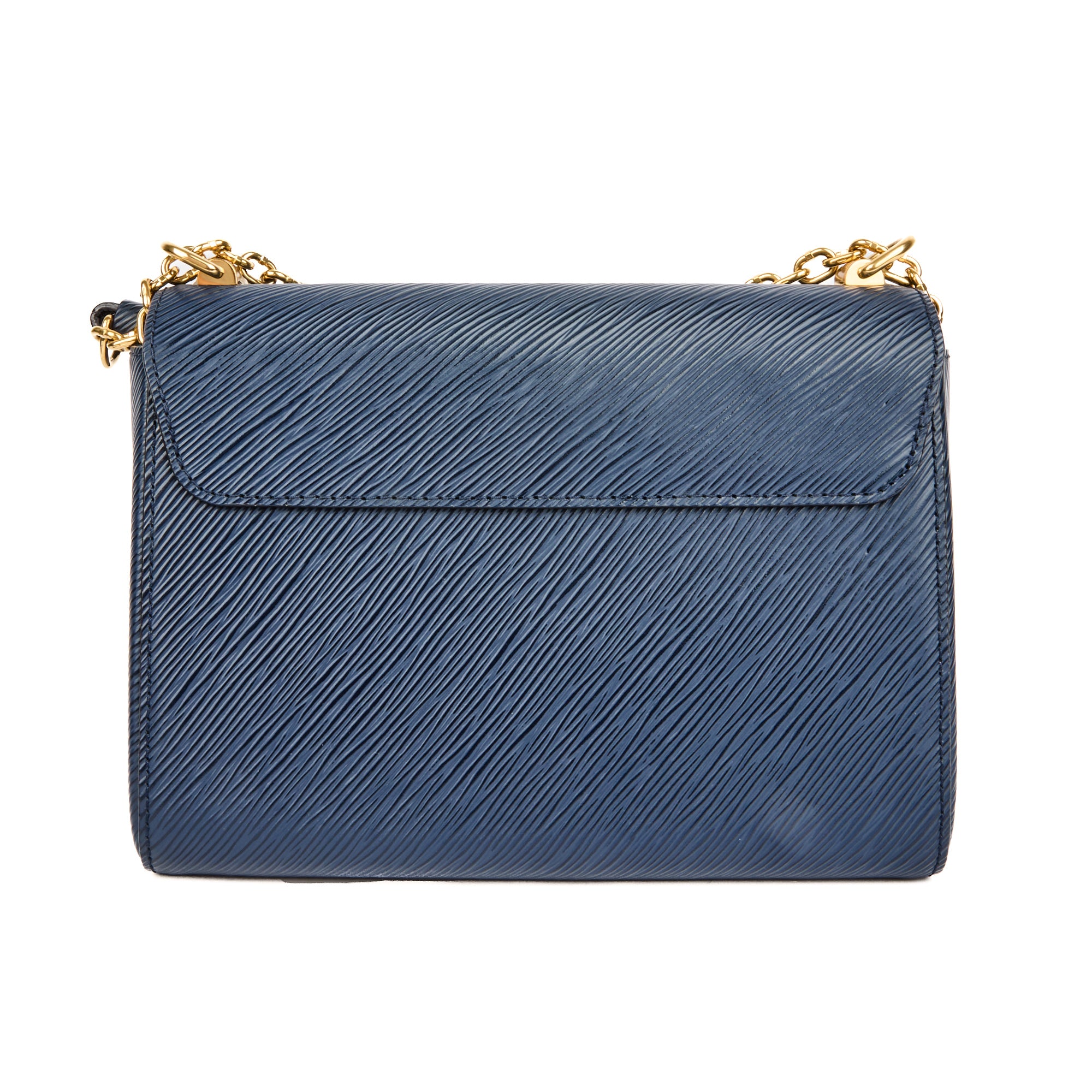 LOUIS VUITTON - Sac bandoulière Twist MM cuir Epi bleu marine - Hand Bag
