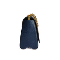 LOUIS VUITTON - Sac bandoulière Twist MM cuir Epi bleu marine - Hand Bag
