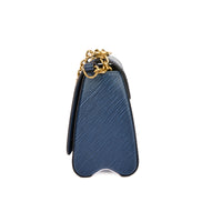 LOUIS VUITTON - Sac bandoulière Twist MM cuir Epi bleu marine - Hand Bag