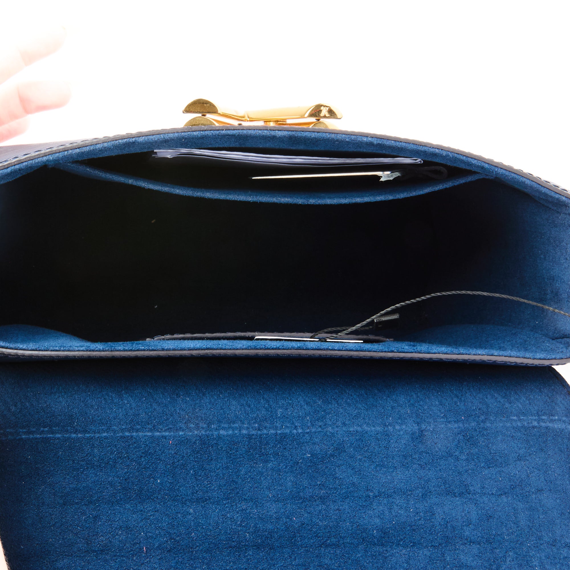 LOUIS VUITTON - Sac bandoulière Twist MM cuir Epi bleu marine - Hand Bag