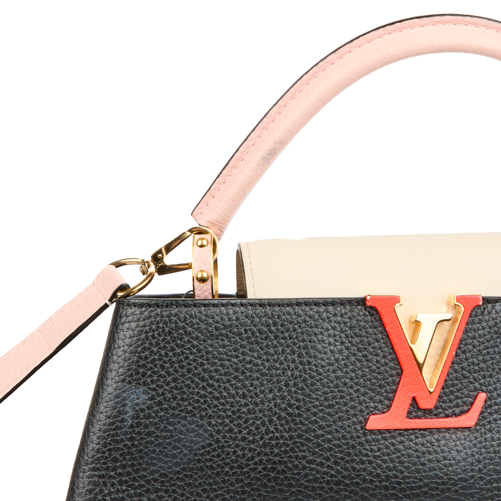 LOUIS VUITTON - Sac bandoulière Capucines MM cuir tricolore - Hand Bag