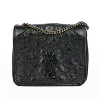 SAINT LAURENT - Sac à main Niki Mini Square cuir noir - Hand bag