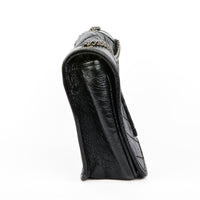 SAINT LAURENT - Sac à main Niki Mini Square cuir noir - Hand bag